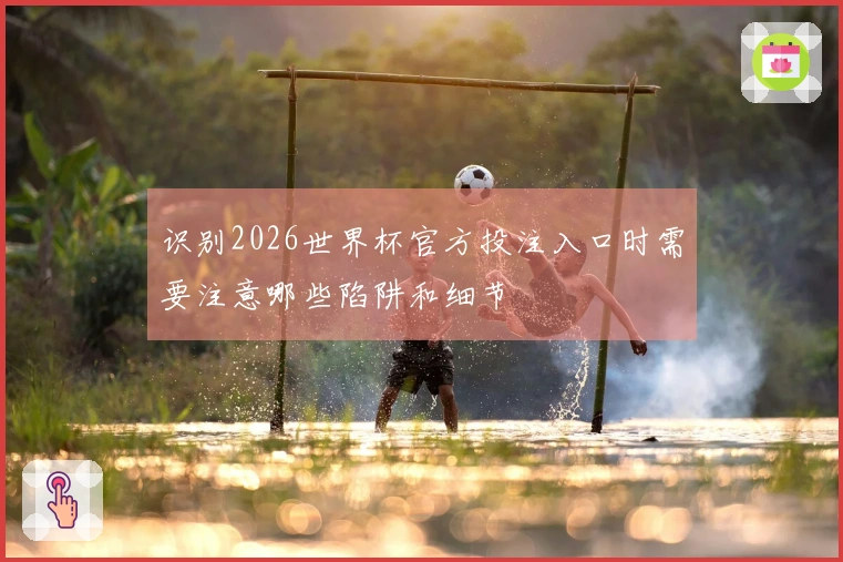 识别2026世界杯官方投注入口时需要注意哪些陷阱和细节